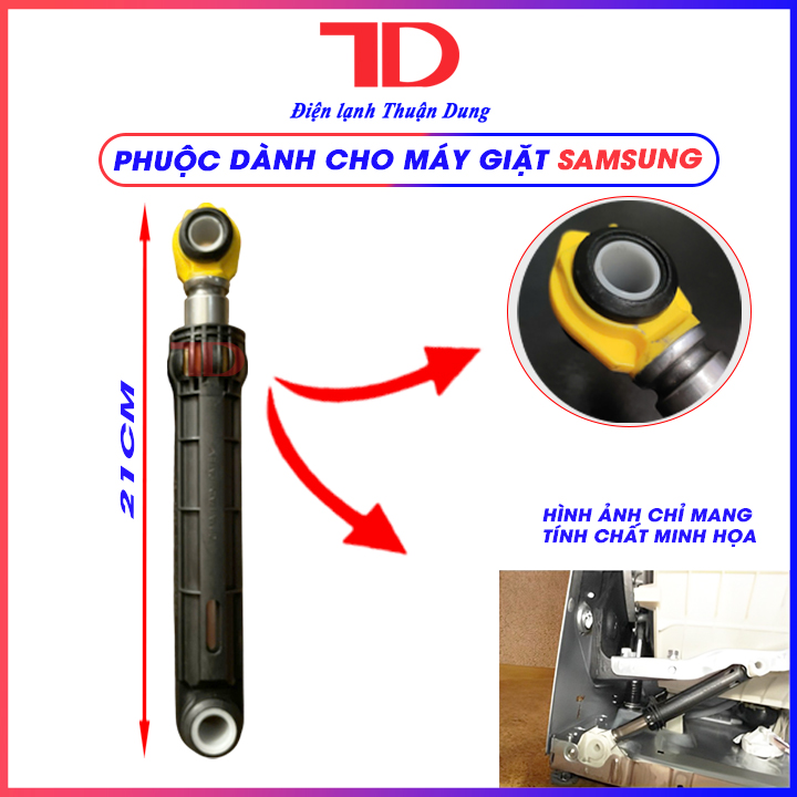 Phuộc giảm xóc dành cho máy giặt Pana, Lg, Samsung cửa ngang từ 10-25 kg, chiều dài tâm lỗ min 18cm, max 28.5cm, thụt máy giặt, Điện Lạnh Thuận Dung