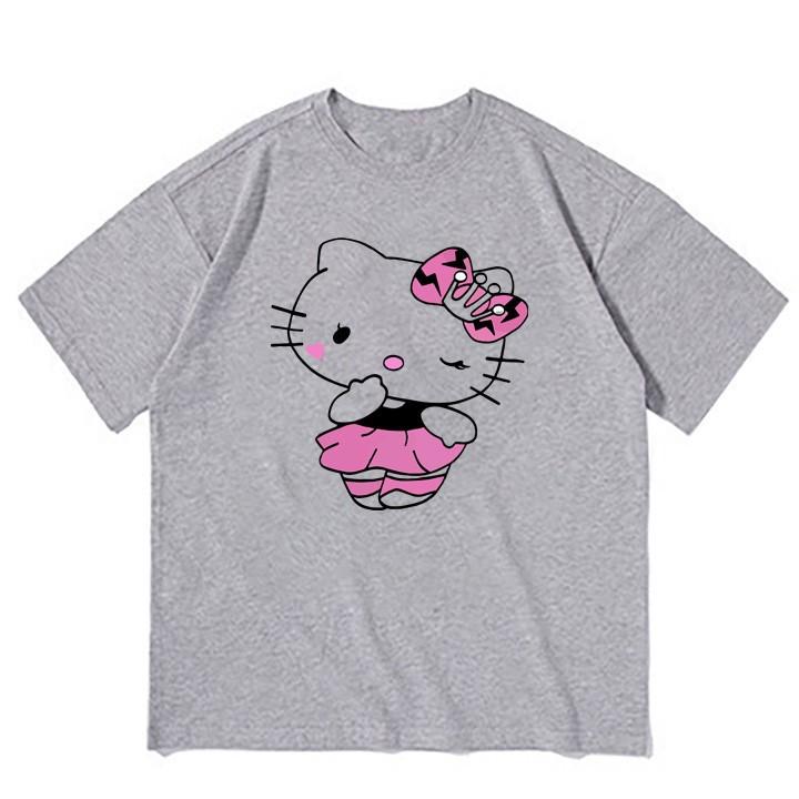 Áo thun bé gái form rộng in hình Hello Kitty - ATBG58