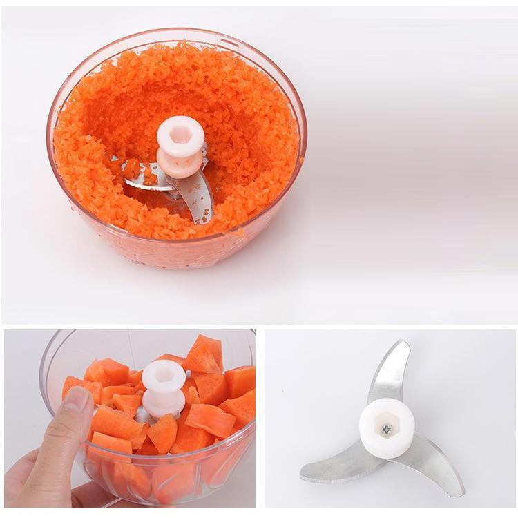 Máy Xay Tỏi Bằng Tay Đa Năng Loại Lớn 13cm Có Dây Kéo
