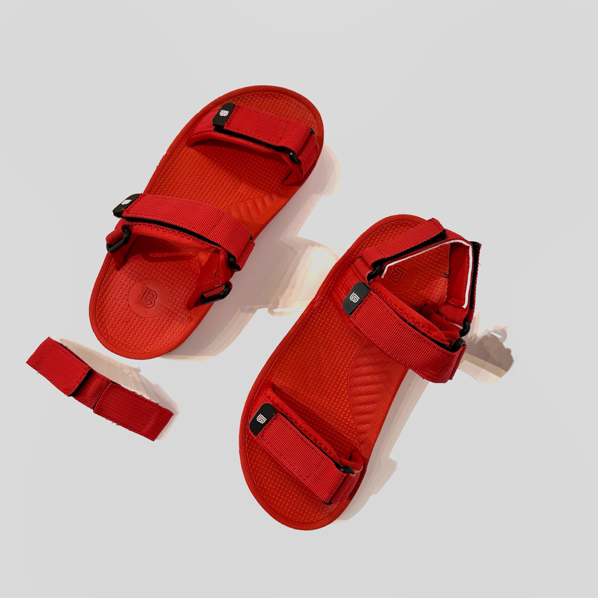 Giày Sandal Nữ The Bily 03W Quai Ngang - Màu Đỏ BL03WD