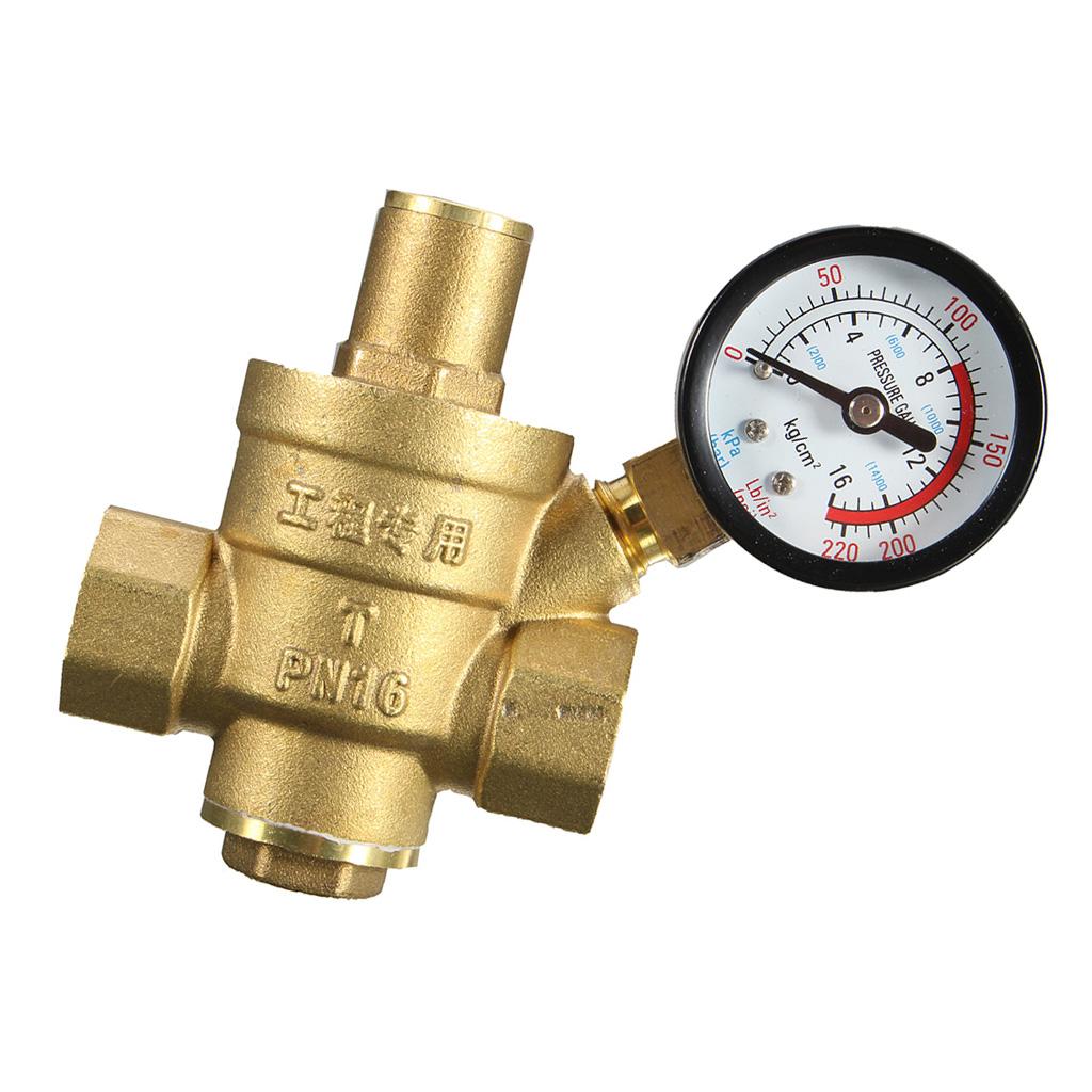 Đồng Bộ Điều Chỉnh Áp Suất Nước Với Đồng Hồ Đo PN 1.6 1/2''