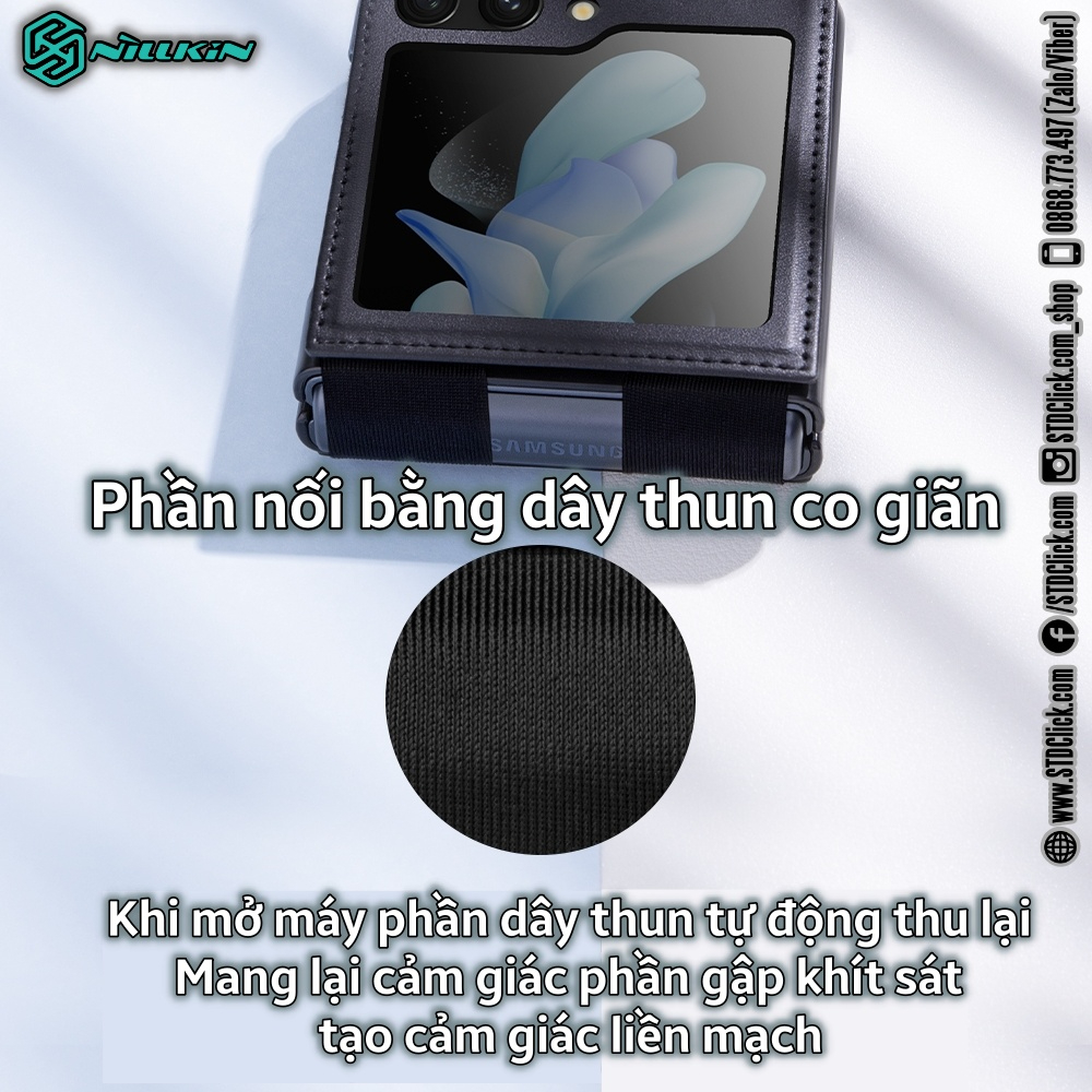 ỐP LƯNG DÀNH CHO ĐIỆN THOẠI SAMSUNG GALAXY Z FLIP 5 5G NILLKIN QIN