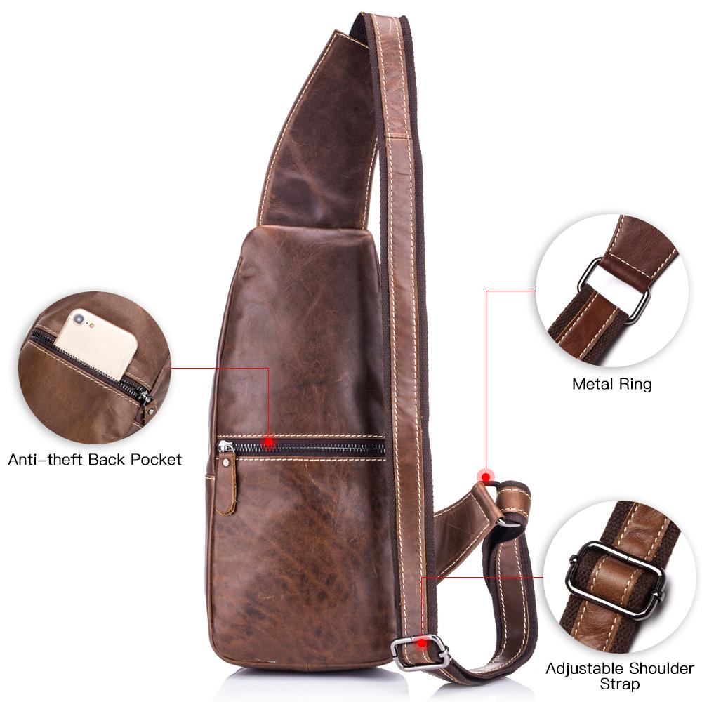 Túi da nam Túi đeo chéo vai Daypack,thiết kế thời trang cao cấp