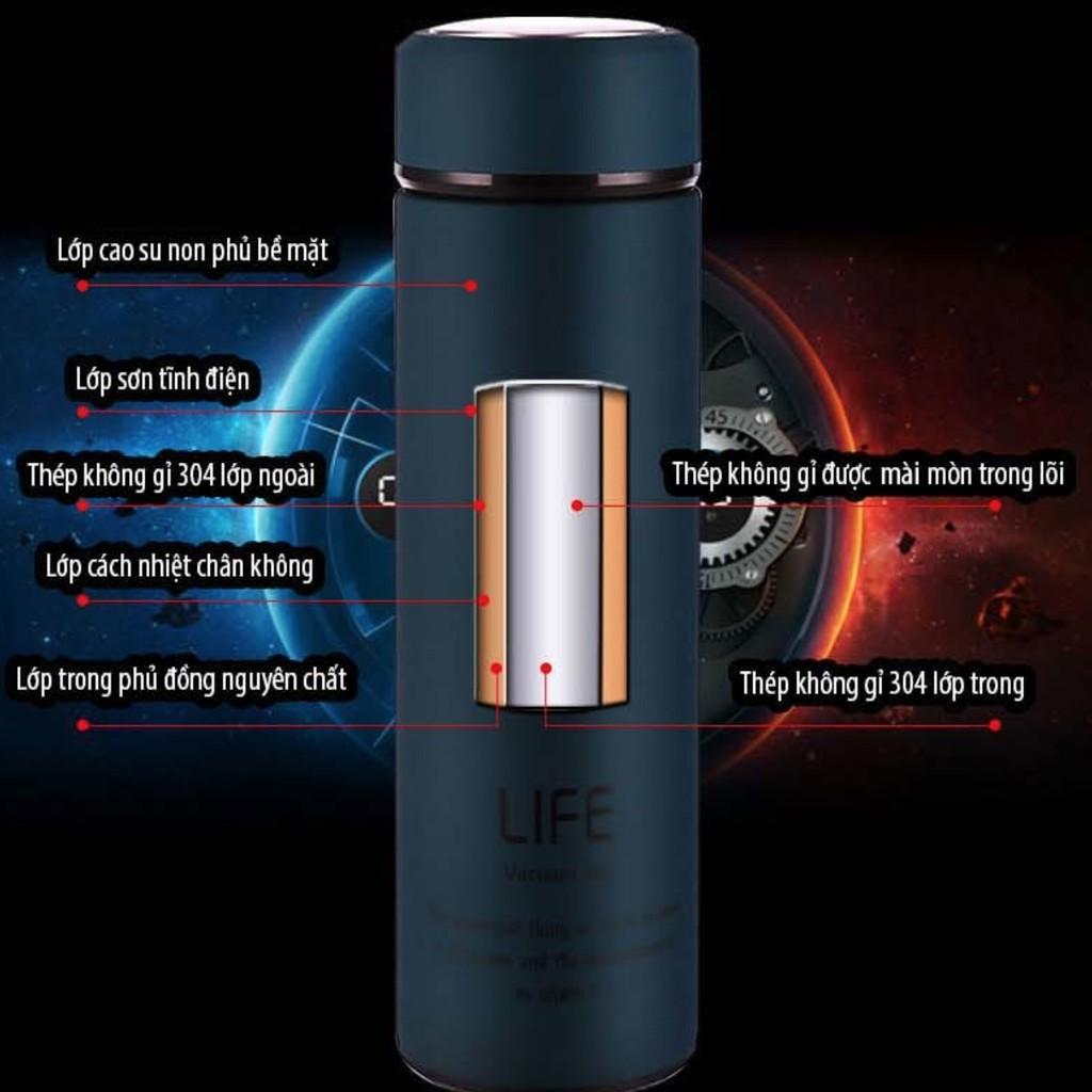 BÌNH GIỮ NHIỆT LIFE 500ML RUỘT INOX ĐỦ MÀU