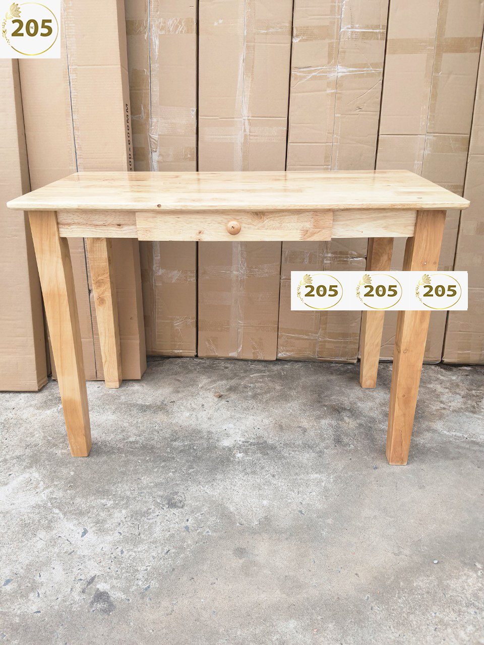 BÀN LÀM VIỆC có 1 HỘC TỦ - GỖ CAO SU - 100x50x75 cm