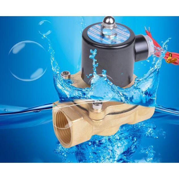 Van điên từ Phi 21 thường đóng 220V loại 1 đồng thau