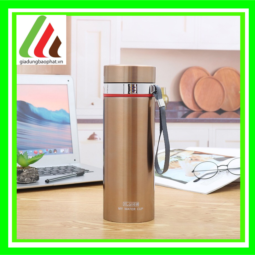 Bình giữ nhiệt inox 304 2 lớp chân không cách nhiệt my water cup màu sắc trơn sáng sang trọng tiện lợi 800ml 1000ml