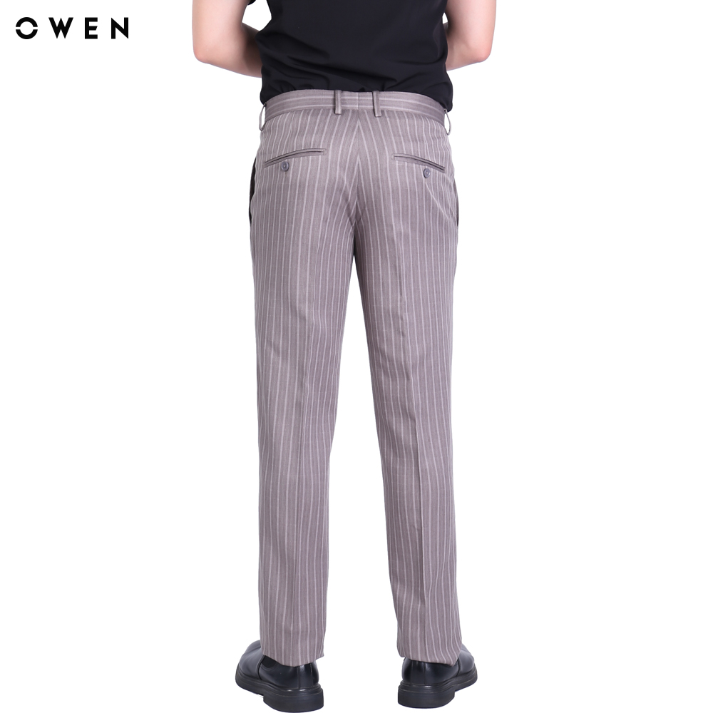 OWEN - Quần tây Nam  Quần dài Form Slim Fit Chất liệu Nano Màu đậm - QS91262-KE