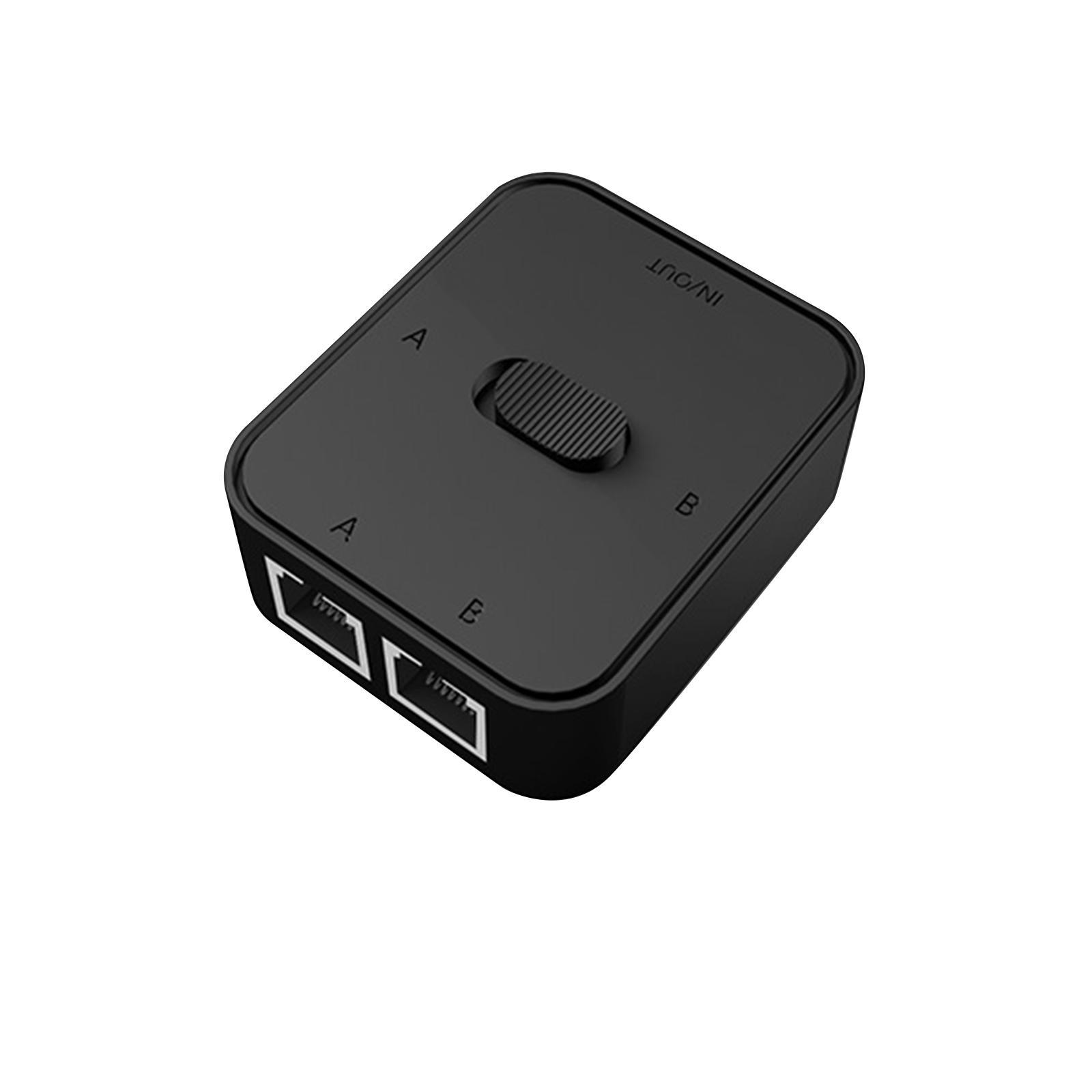 Gigabit Network Switch 2 Port Portable LAN Hub for Computer