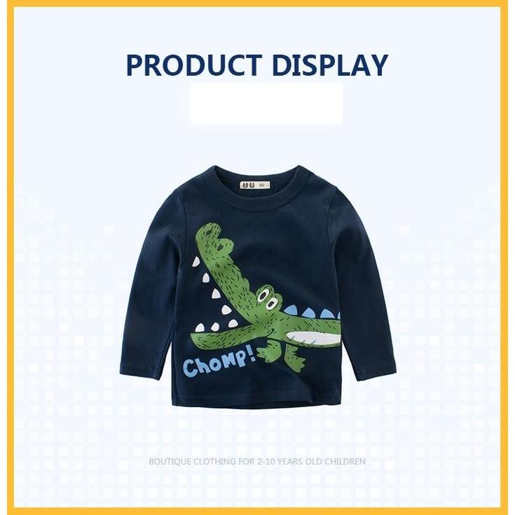 TA30229 Áo cotton dài tay Cá Sấu 27Kids 308309