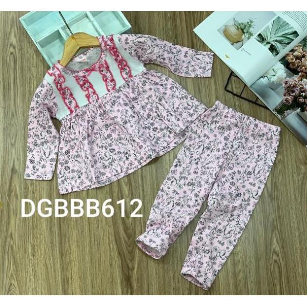 Bộ dài bé gái thun borip hàng mới về nóng hổi -