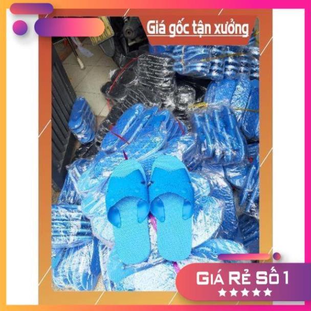 Sale sốc 10 đôi Dép xốp quai ngang màu xanh - Xanh