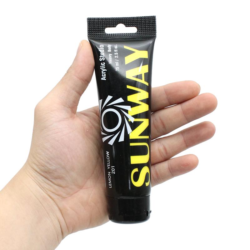 Tuýp Màu Vẽ Acrylic 75 ml - Sunway No.201 - Lemon Yellow