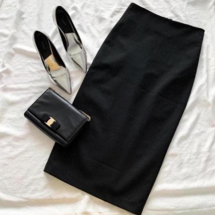 Chân váy bút chì dáng dài