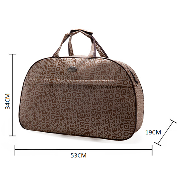 Túi xách du lịch họa tiết thời trang cao cấp cỡ trung size 53cm TUI-108