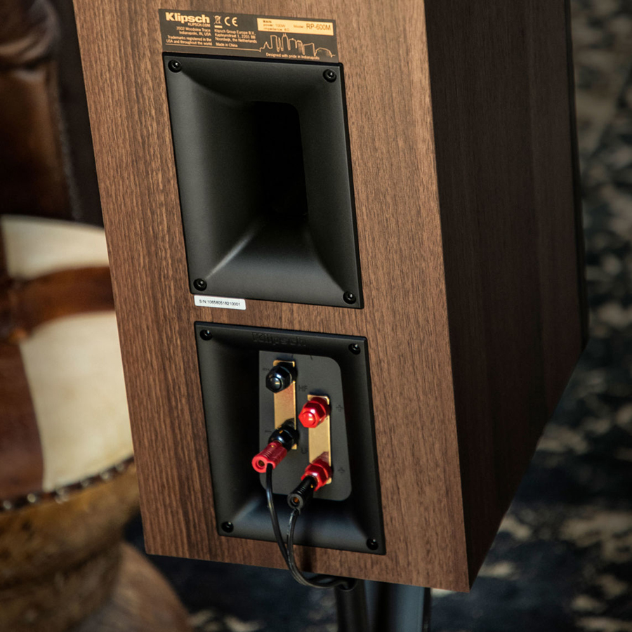 Loa BookShelf Klipsch RP-600M Walnut (400W) - Hàng Chính Hãng