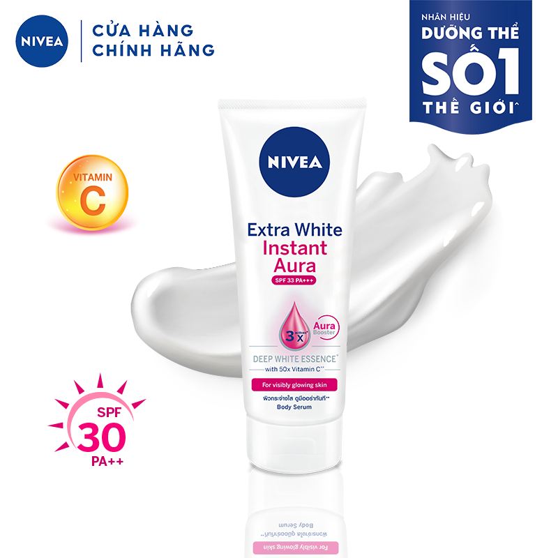 Tinh Chất Dưỡng Thể Giúp Sáng Tức Thì Nivea 83234 (180ml)