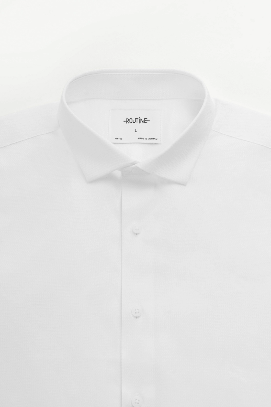 Áo Sơ Mi ROUTINE Nam Tay Dài Trơn Form Fitted - 10F24SHL005 | LASTORE MENSWEAR