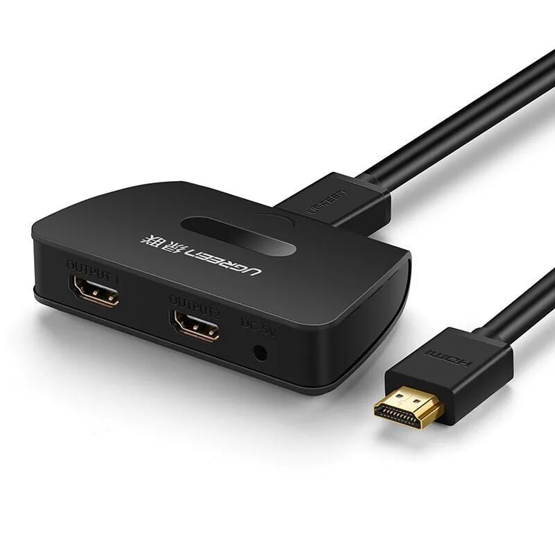 Bộ chia 1 ra 2 cổng HDMI Cao cấp Ugreen GK40207 Hàng chính hãng