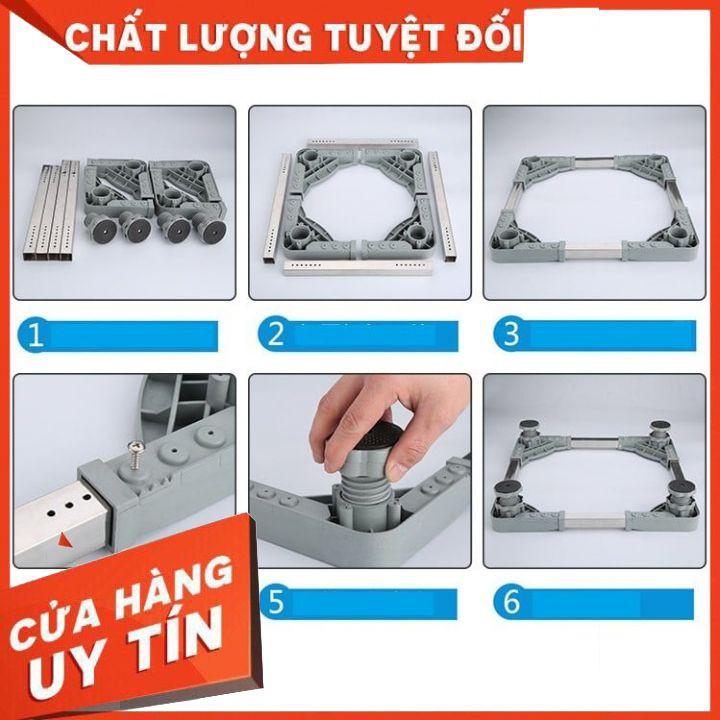 Kệ máy giặt ,tủ lạnh, đế kê chân tủ lạnh máy giặt, máy sấy bằng Inox đa năng