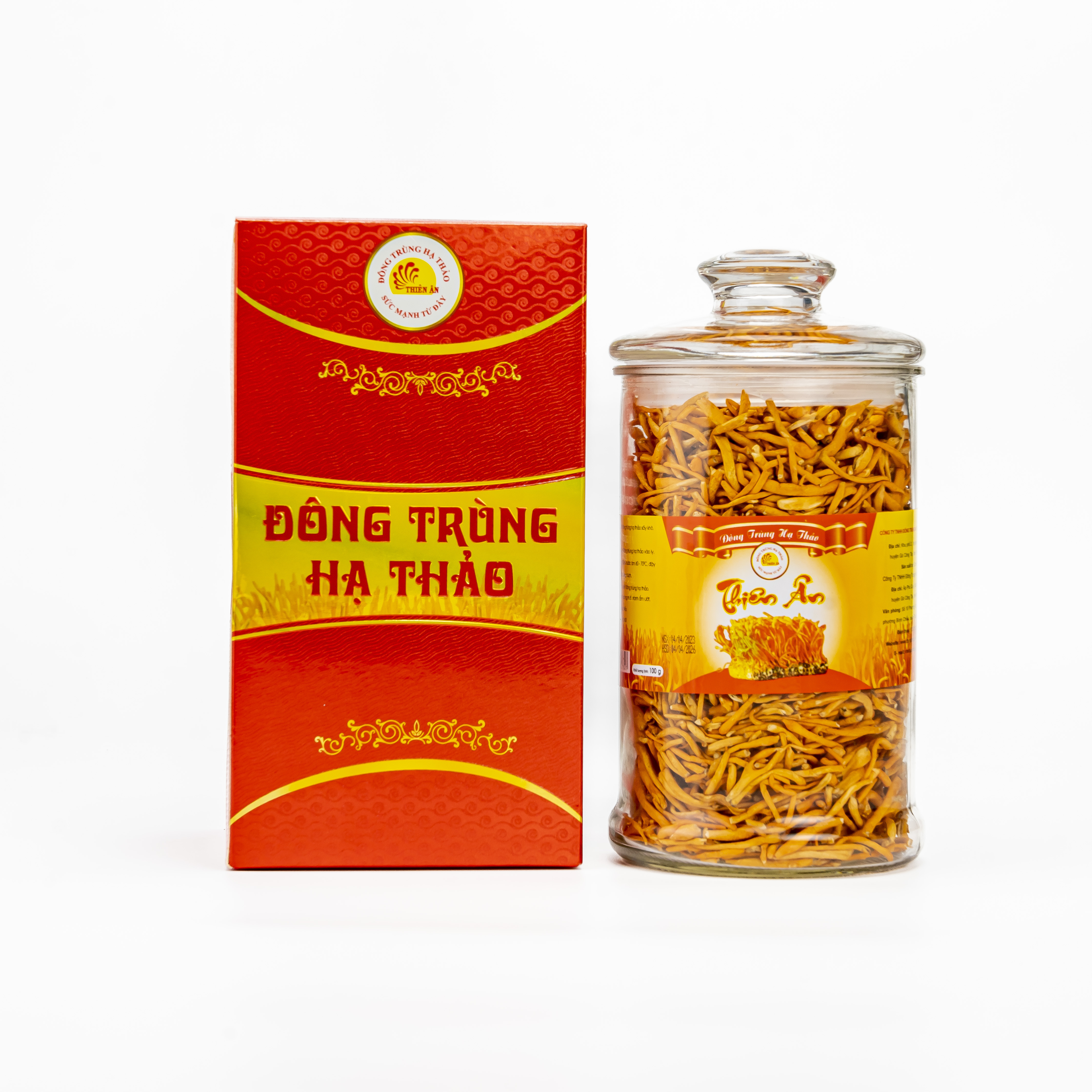 Đông Trùng Hạ Thảo Sấy Thăng Hoa Thiên Ân - Hũ 100g