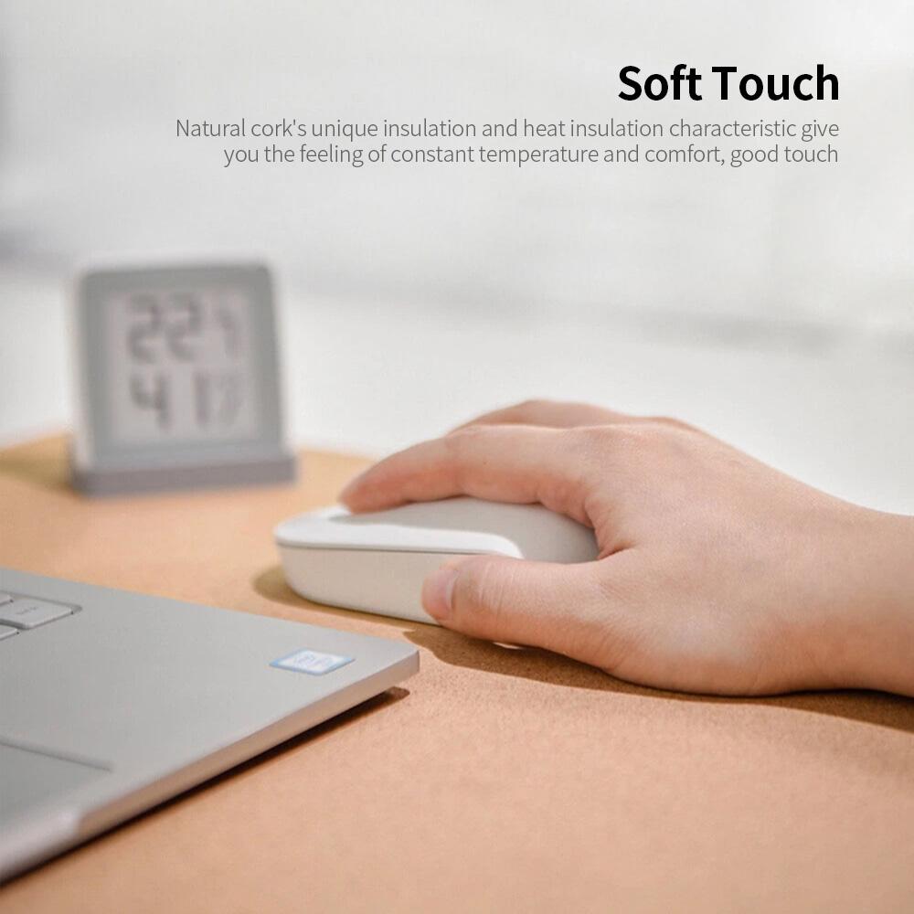 Tấm lót chuột Natural Cork Texture Desk Mat chống thấm nước,chống bụi kích thước lớn