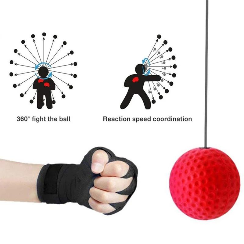 Boxing Speed Ball Boxing Boxeo MMA cho Boxing Boxe Boxing Boxing đến Pelota Boxeo Boxing Toy Réaction Ball Color: 60gyellowtennisball