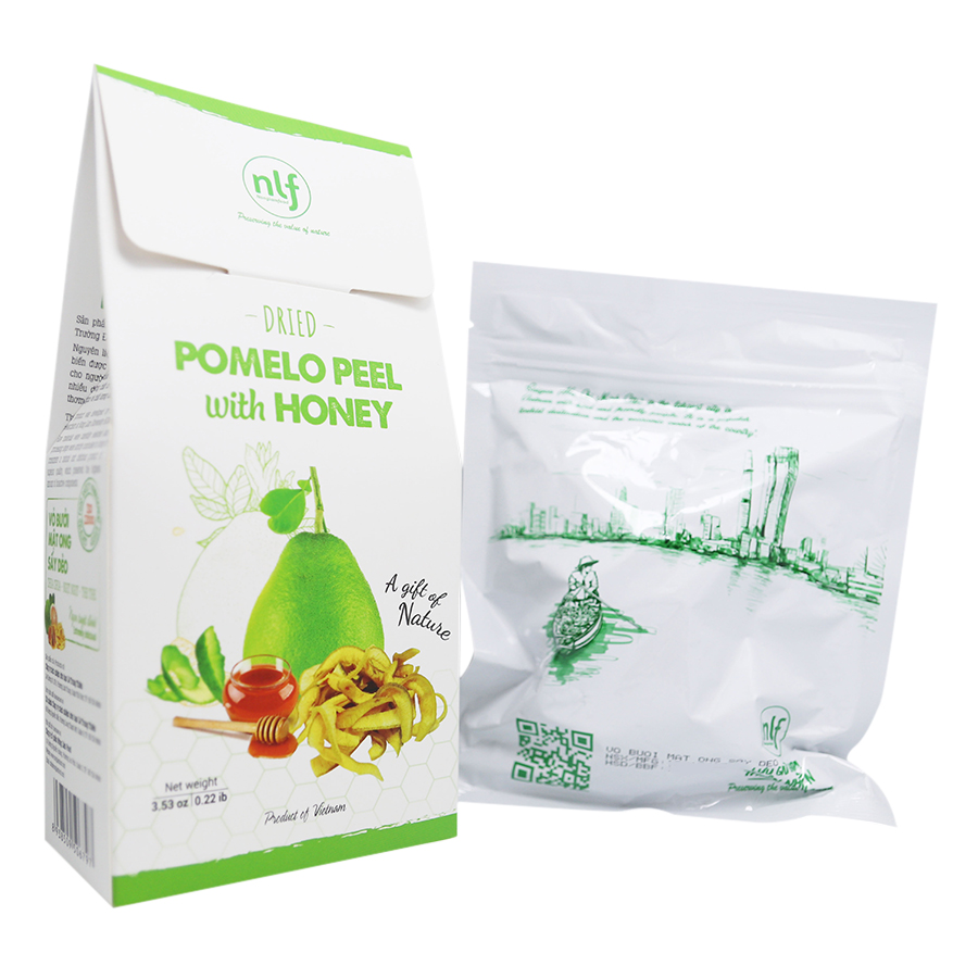 Vỏ Bưởi Mật Ong Sấy Dẻo Nonglamfood hộp 100g | Ăn vặt tốt cho sức khỏe | Healthy Snack | Trái cây sấy dẻo dinh dưỡng ăn liền | Ăn vặt giảm cân, giữ dáng, đẹp da