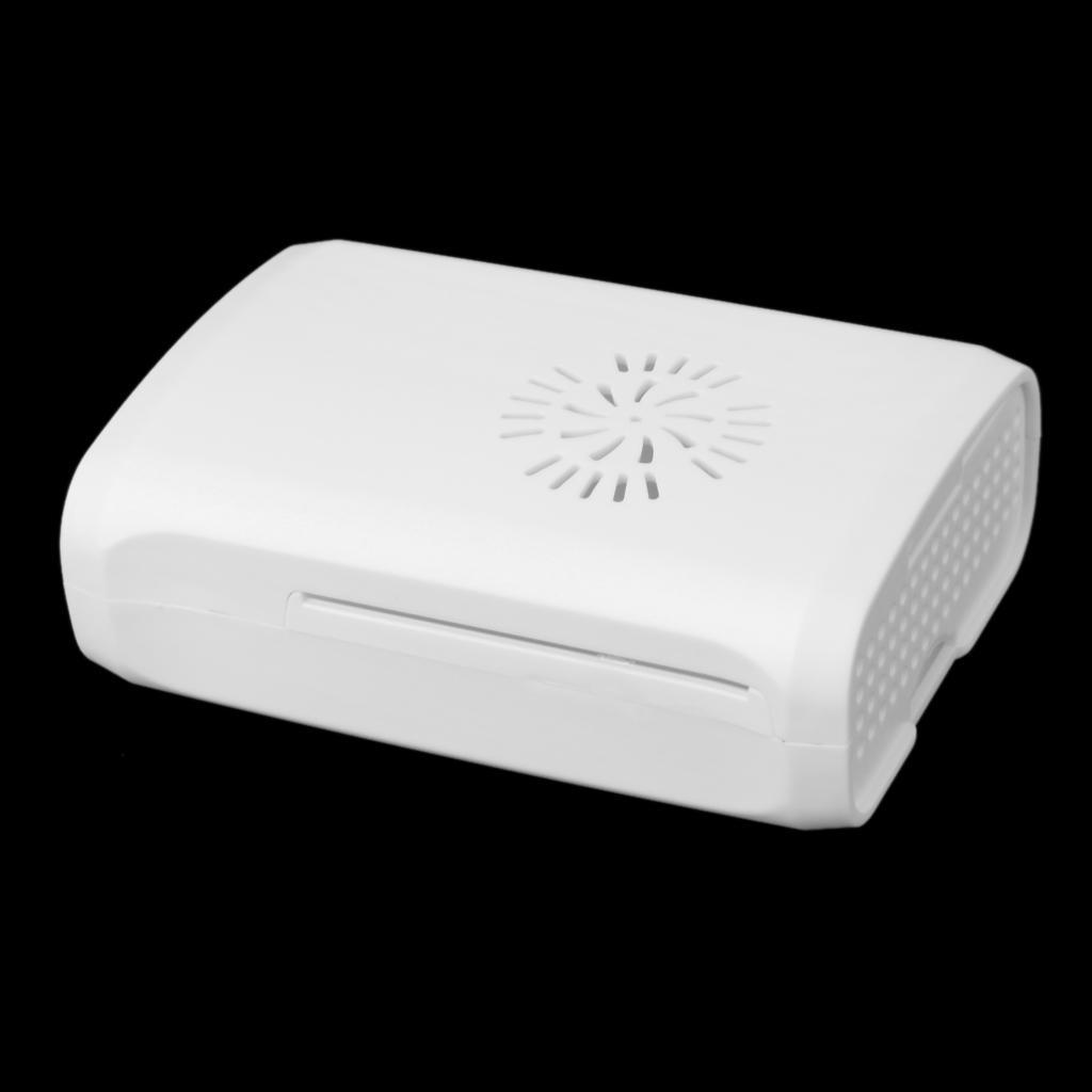 MagiDeal Enclosure Case Box Support Fan for Raspberry Pi B+/ Pi 2 White