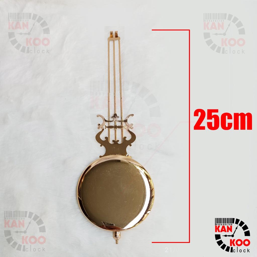 Cây lắc dao động xi vàng 32cm, dùng cho đồng hồ treo tường, đồng hồ gỗ, gỗ lũa