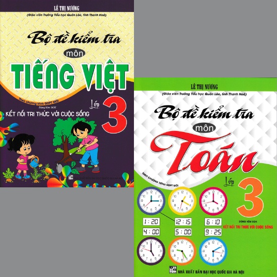 Sách - Combo Bộ Đề Kiểm Tra Môn Tiếng Việt + Toán Lớp 3