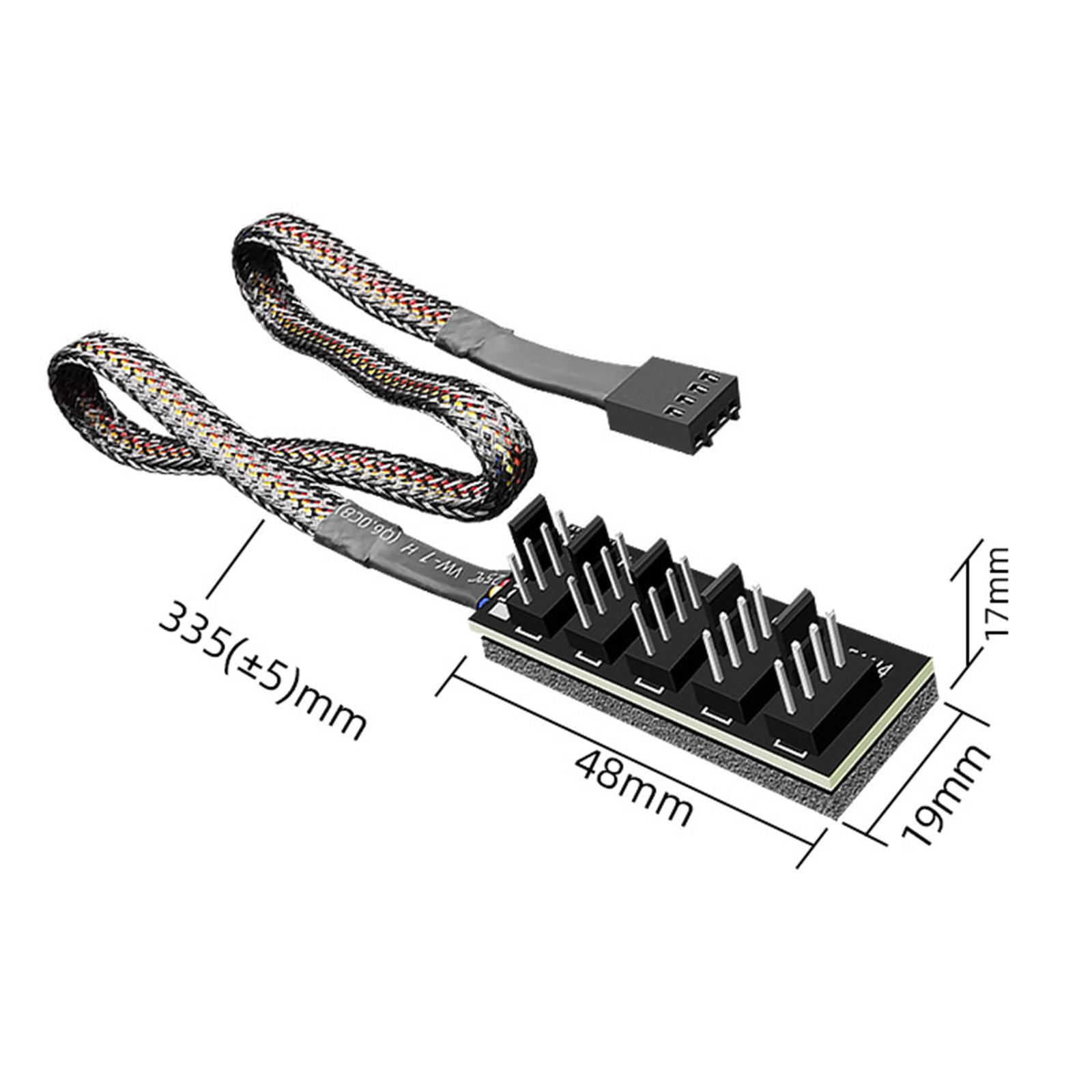 PC Fan Splitter Internal Fans & Cooling 1PC 5V Fan Splitter Splitter Adapter