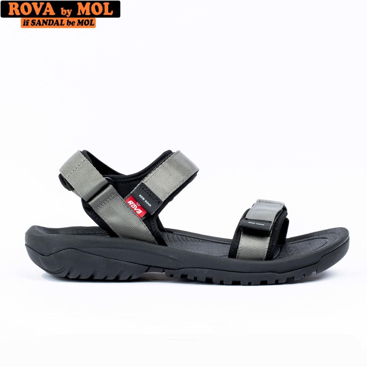 Sandal nam 2 quai ngang vải dù hiệu Rova RV680G