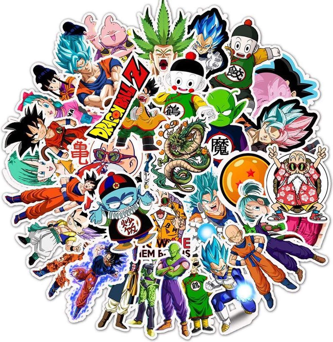 Set 30-60 sticker Dragon Ball – 7 viên ngọc rồng