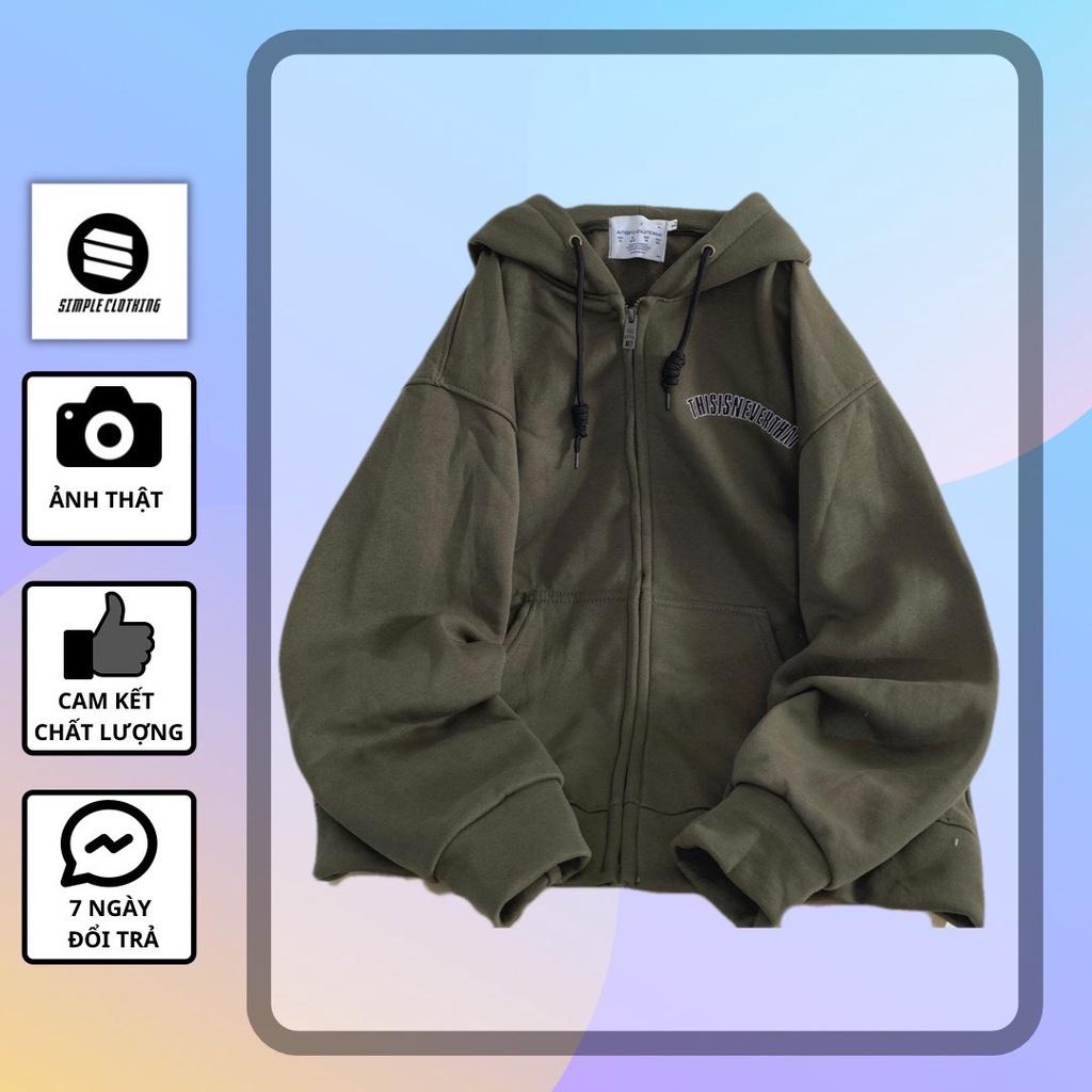Áo khoác tay dài form rộng thêu chữ ThisNeverThat (ảnh thật tại shop)