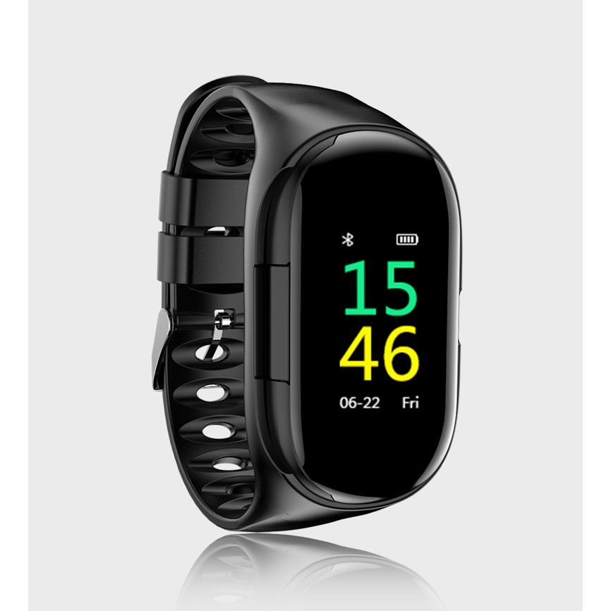 Tai nghe bluetooth kiêm đồng hồ thông minh theo dõi sức khỏe Smartwatch 2 trong 1 tiện lợi