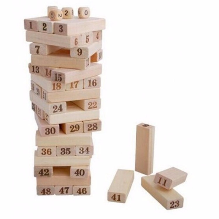 BỘ ĐỒ CHƠI RÚT GỖ WISS TOY và 4 xúc xắc - BY9020