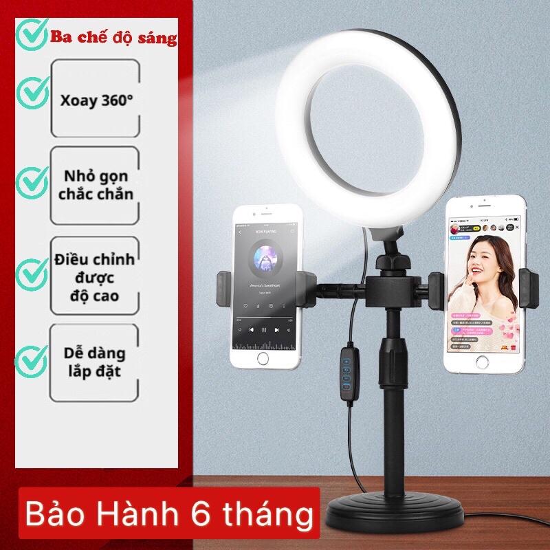 Đèn Livestream Để Bàn 2 Kẹp siêu bền hỗ trợ ánh sáng quay video, tiktok,livestream