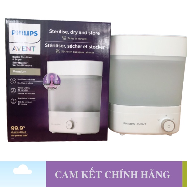 Máy tiệt trùng sấy khô Philips Avent SCF 293.00 Premium Plus - Bảo Hành 2 Năm