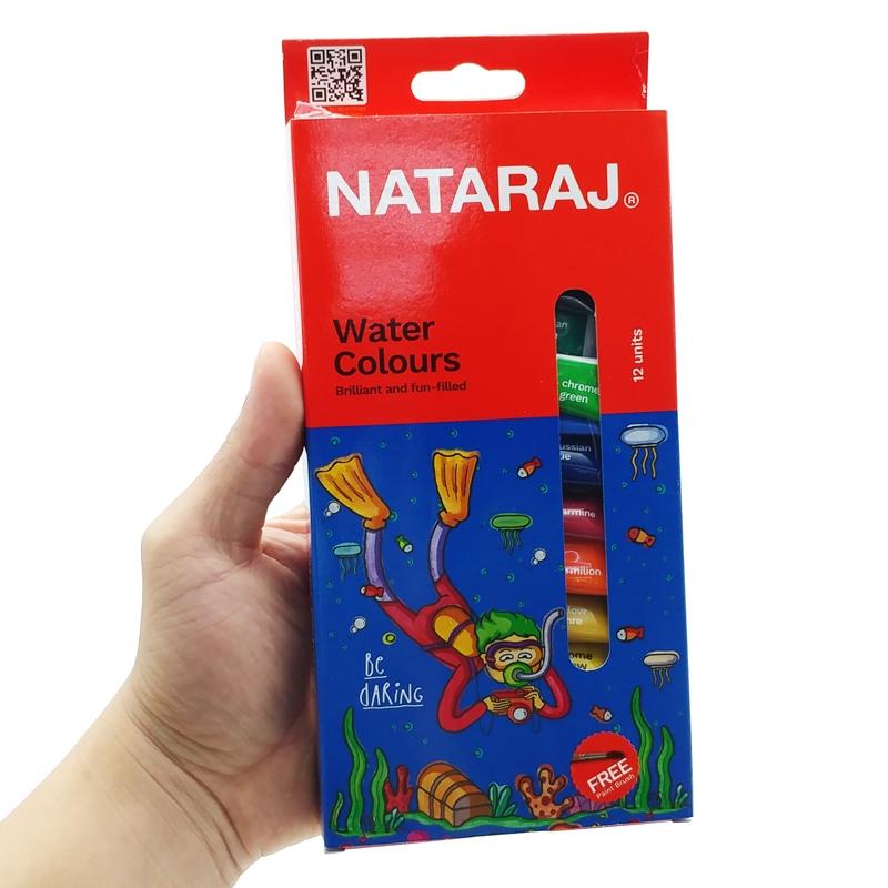 Hộp 12 Tuýp Màu Nước 5 ml - Nataraj 404486