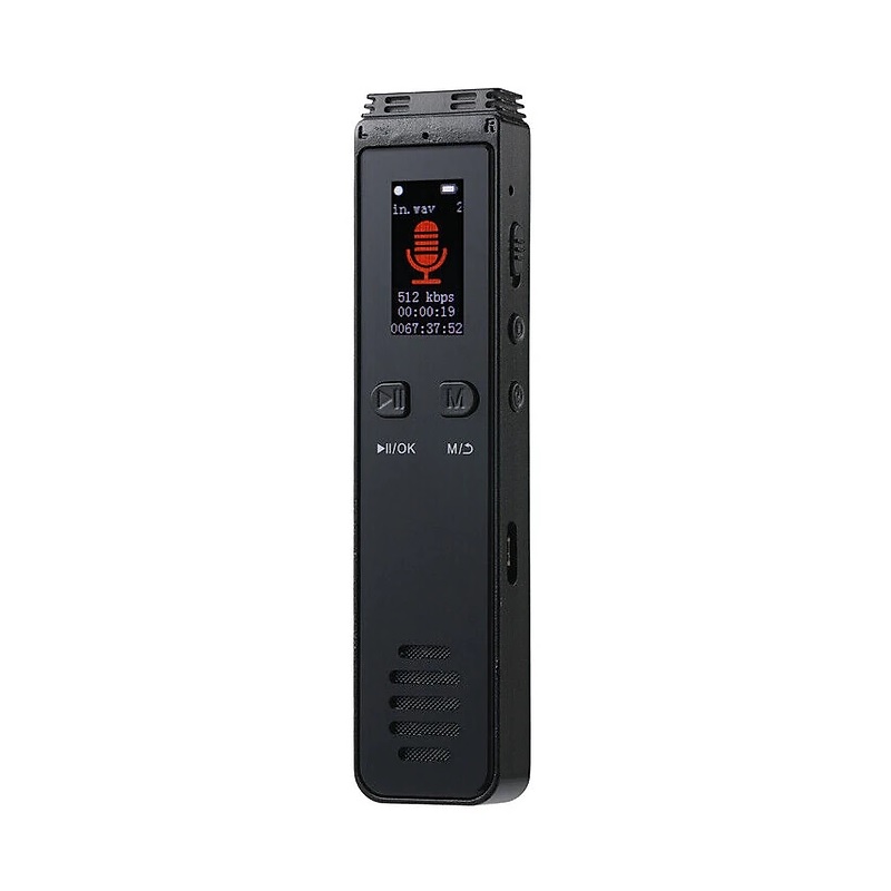 ROGTZ - Máy Ghi Âm Chuyên Nghiệp GA996 Bộ nhớ 8Gb Ghi âm sắc nét Chống ồn chủ động Loại bỏ tạp âm Kết nối Bluetooth Loa ngoài Hi-Fi Tự động lưu khi tắt máy Bảo mật tệp tin Sinh viên Nhà báo Soạn nhạc Họp hành - Hàng Chính Hãng
