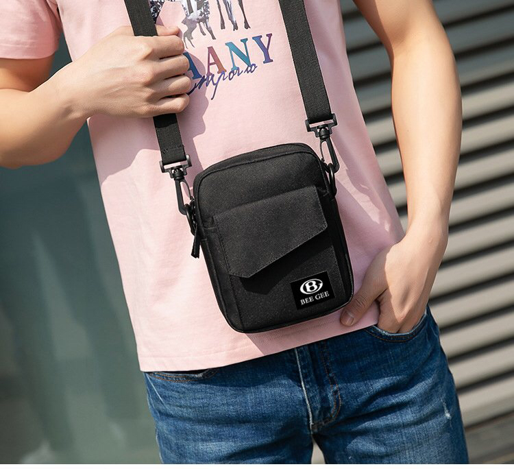 Túi đeo chéo nam nữ thời trang BEE GEE 0129 để điện thoại ipad chống thấm nước đẹp chất lượng tốt