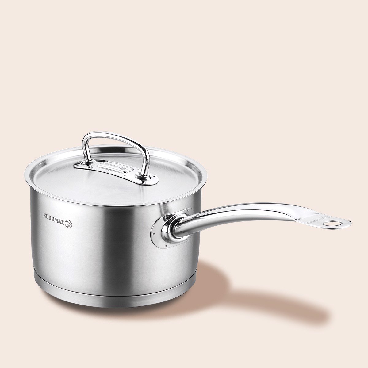 Quánh Inox Đáy Từ 2 Lít Nắp Inox Korkmaz Proline