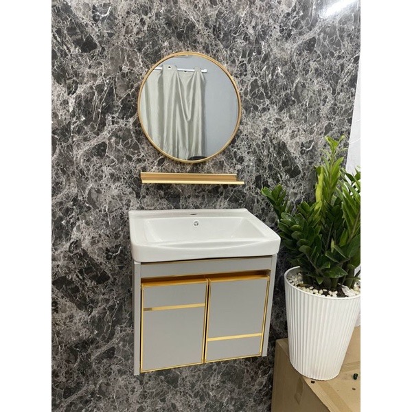 Tủ Lavabo nhôm mini KT 51*36*48