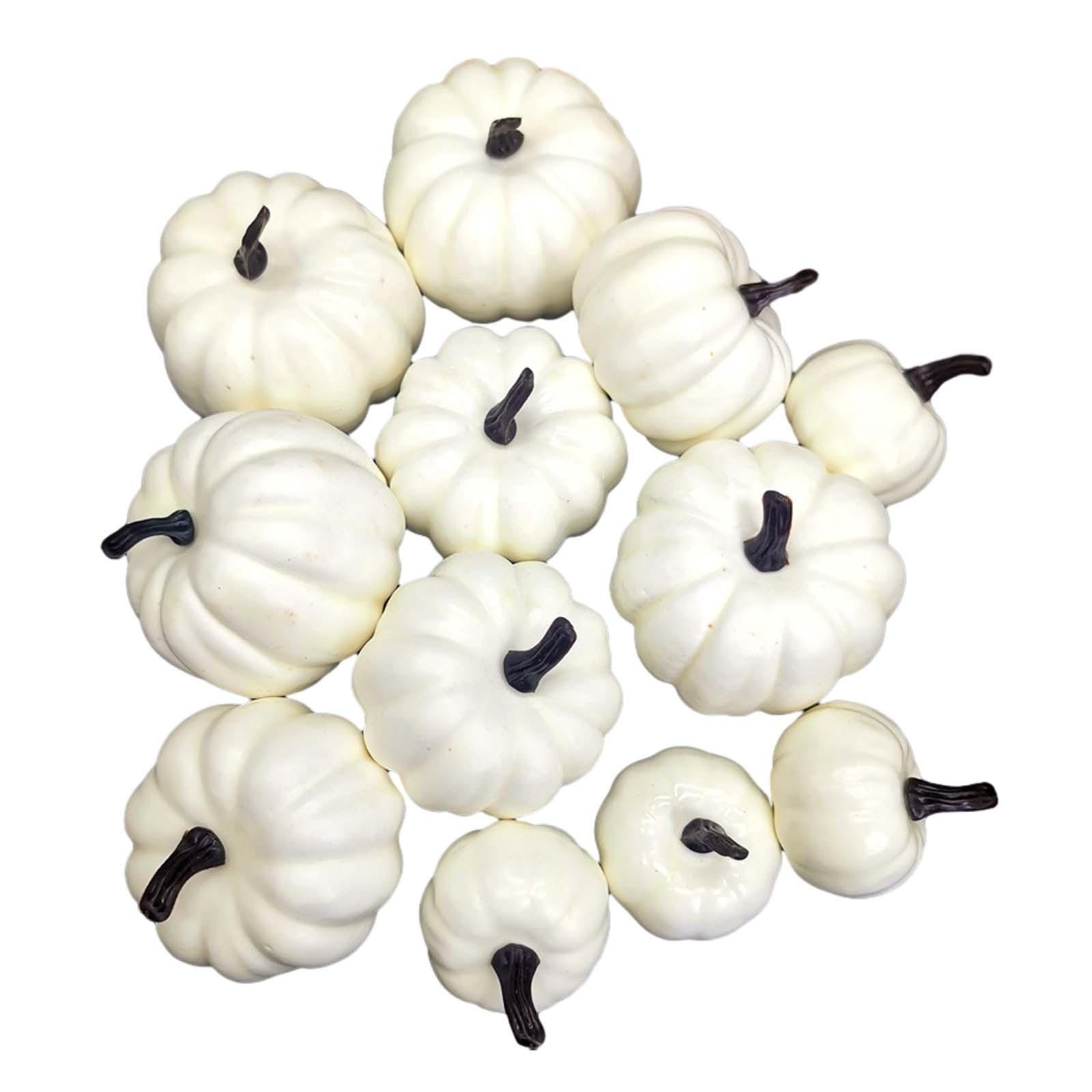 12Pcs Fake Pumpkins Model/ Mini Simulation Pumpkins Model/ Mini Children's Education Tool /Fake Foam Pumpkins for Halloween