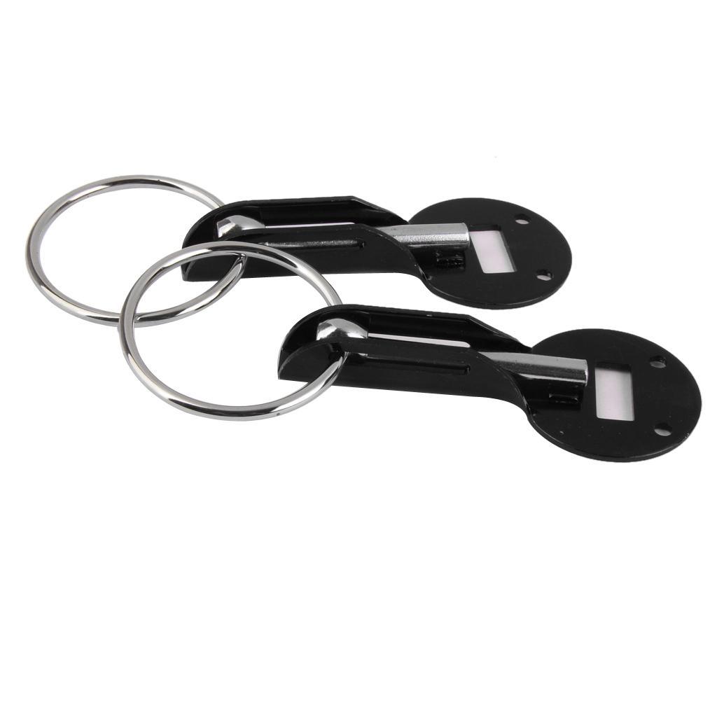 Hood Pin Black+Silver Racing Lock Kit Set Pair