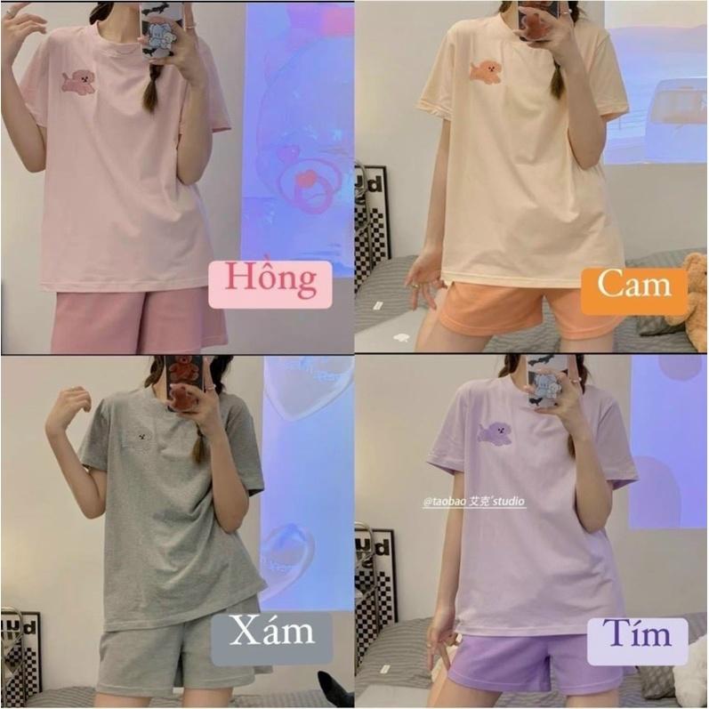 Bộ đồ cotton nữ mặc nhà