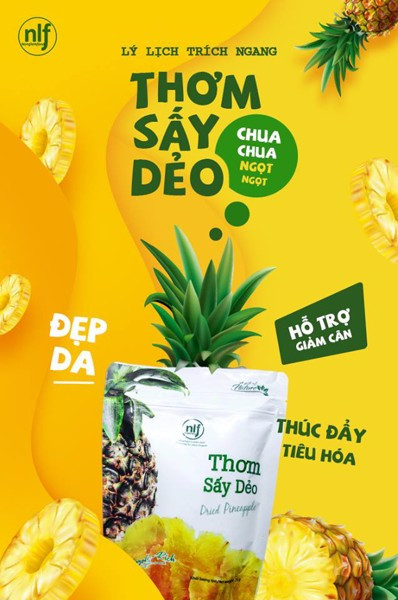 Kết quả hình ảnh cho thơm sấy dẻo nông lâm