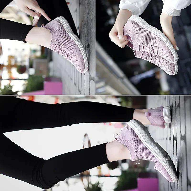 Giá thấp nhất đôi giày nhỏ màu trắng bán chạy giày đôi giày chạy bộ giày lưới màu đỏ ngoài trời ngoài trời