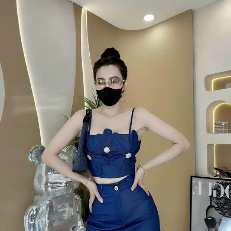 Đầm Jeans Denim 2 Dây